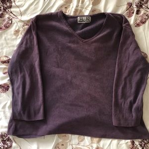 vintage v neck long sleeve
